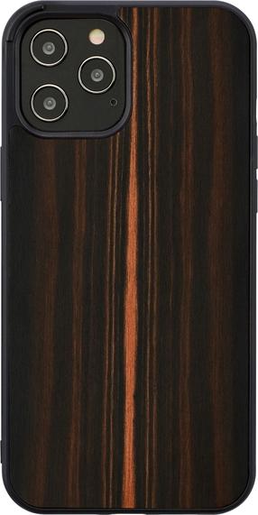Чехол для телефона Man&Wood Case for iPhone 12 Pro Max Ebony, черный цв., Apple