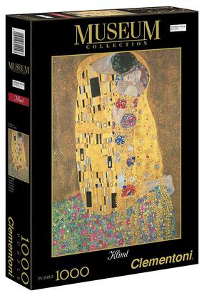 Puzle Clementoni Museum Collection Klimt The Kiss 31442, 69 cm x 50 cm, 1000 gab., daudzkrāsaina