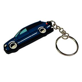 Atslēgu piekariņš, automašīna BMW E46, 6 cm, zila krās.