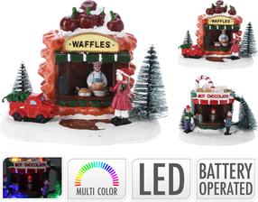 Kalėdinė dekoracija su LED apšvietimu, 13 cm, (spalva/dizainas parenkami atsitiktine tvarka)