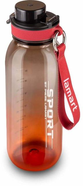 Kokteilių plaktuvas - gertuvė sportui Lamart Fit LT4072, juoda sp./raudona sp./oranžinė sp., plastikas/silikonas, 1 l