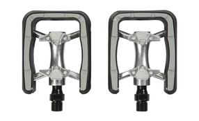 Pedalas RFR Comfort CMPT PEDL140, aliuminis/guma, sidabro sp./juoda sp., 2 vnt.