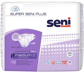 Sauskelnės Seni Super Plus, Medium, 10 vnt.