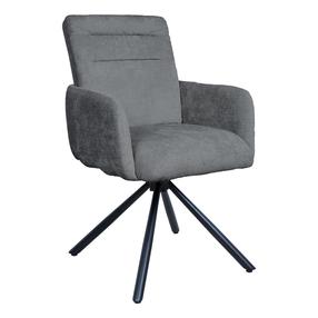 Valgomojo kėdė Home4you Batul, matinė, tamsiai pilka sp., 57 cm x 64 cm x 87 cm