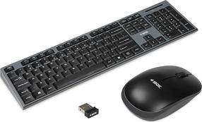 Juhtmevaba klaviatuuri ja hiire komplekt iBOX IKMS606W, EN, must v.