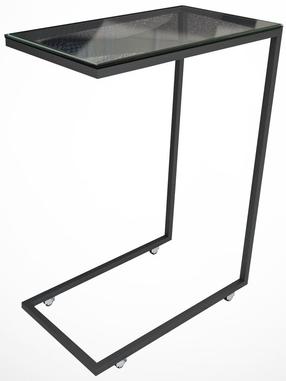 Kavos staliukas Kalune Design Callen, juoda sp./tamsiai pilka sp., 26 cm x 46 cm x 62 cm