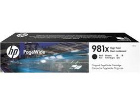 Tintes printera kasetne HP PageWide 981X L0R12A, melna krās.