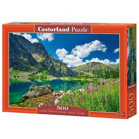 Puzle Castorland Black Pond At Rysy Poland, 33 cm x 47 cm, 500 gab., daudzkrāsaina