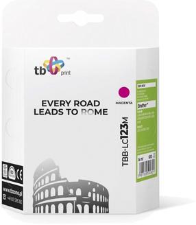 Printera kasetne TB Print TBB-LC123M, fuksīna (magenta) krās., 14 ml
