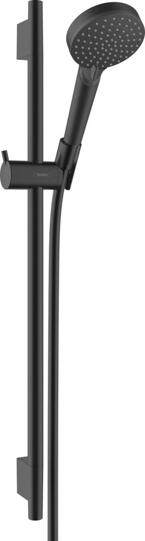 Dušas komplekts Hansgrohe Vernis Blend Vario EcoSmart + S Puro 65, matt black krās.