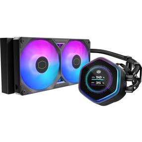 Vandens aušintuvas procesoriui Cooler Master MasterLiquid 240 Atmos II LCD, 277 mm x 120 mm