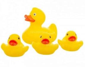 Игрушечное животное Akuku Funny Duck A0162, желтый цв., 4 шт.
