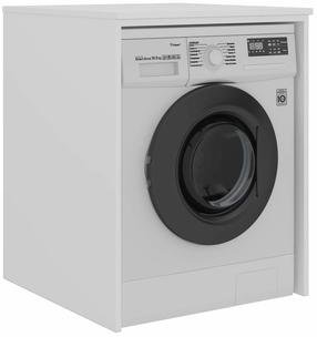 Шкаф над стиральной машиной Kalune Design Bosco 70-977, бело-матовый цв., 73 см x 70 см x 95 см
