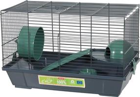 Клеткa для грызунов Zolux Ehop, 51 см x 27 см x 33 см, зеленый цв./графитовый цв.