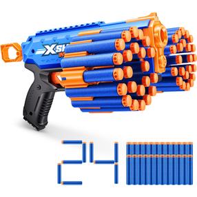 Игрушечный пистолет с пулями Zuru X-Shot Insanity, 40 см Синий цв.