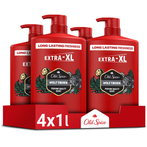 Kūno prausimosi želė vyrams Old Spice Wolfthorn, 4000 ml