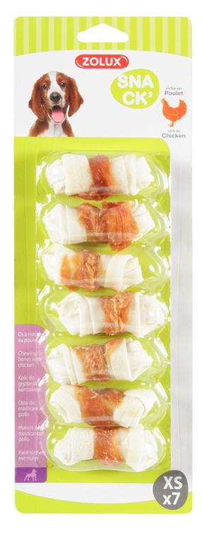 Skanėstas šunims Zolux Snack Chewing Bone With Chicken XS, vištiena, 7 vnt.