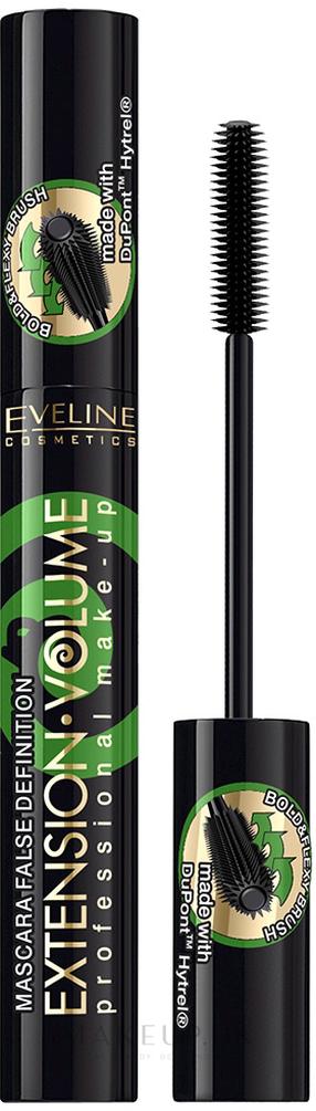 Blakstienų tušas Eveline Extension Volume, 10 ml, juoda sp. black