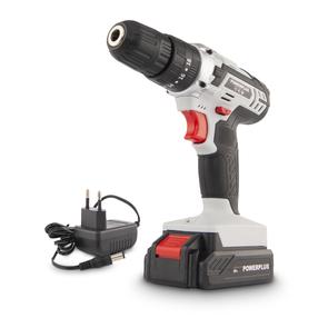 Bezvadu triecienurbjmašīna- skrūvgriezis ar bateriju Powerplus POWC1080, 20 V, 2 Ah