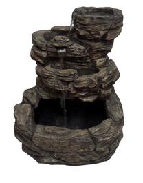 Sodo dekoracija "Dekoratyvinis lauko fontanas", 53 cm x 41 cm x 61 cm, ruda sp.