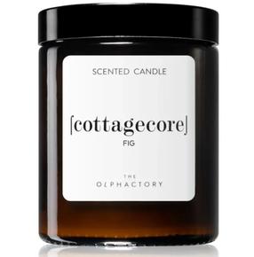 Свеча, ароматическая Olphactory Cottagecore fig, 30 час, 135 г, коричневый цв.