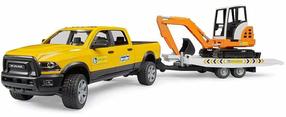 Automobilių rinkiniai Bruder Ram Rental Service, 1:16, geltona sp.