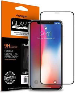 Telefono apsauginis stiklas Spigen For Apple iPhone XS, 9H