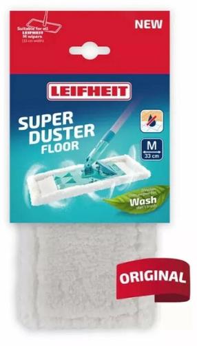 Plovimo šepečio šluostė Leifheit, Superduster Floor M, 330 mm, balta sp.