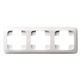 Trivietis rėmelis Liregus Alfa K14-135-03 A/B, balta sp. 3 vt.