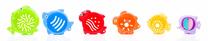 Indas Fillikid Colorful Sea Animals 50743, įvairių spalvų