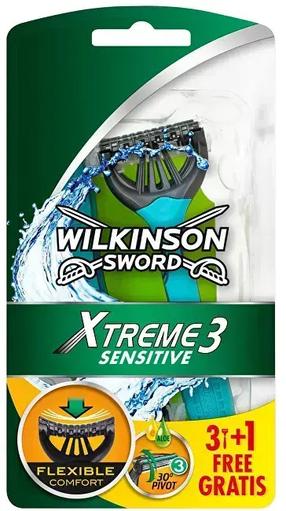 Raseerija, ühekordne Wilkinson Sword Xtreme3 Sensitive, 4 tk