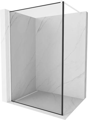 Dušo sienelė Mexen Kioto Walk-in, 90 cm x 200 cm, balta sp./juoda sp./grūdintas