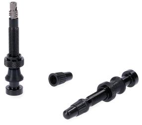 Dviračio ventilių rinkinys, bekameriniai Cube NewMen Tubeless 44mm NM905000000, aliuminis/plastikas, juoda sp., 2 vnt.