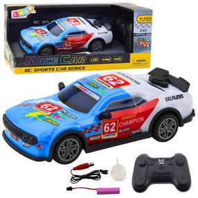 Rc automobilis Lean Toys Sports Car Series Race, mėlyna sp.