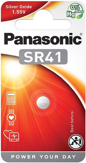 Baterijas Panasonic 13340, SR41, 1.55 V