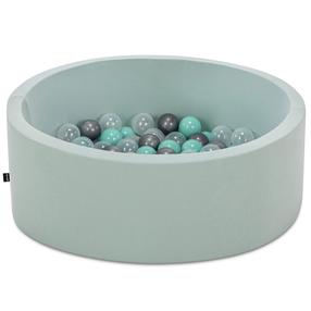 Baseins ar bumbiņām Kalune Design Bubble Pops, ⌀ 7 cm, piparmētra (mint) krās. pelēka krās.