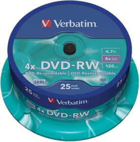 Ierakstāms kompaktdisks Verbatim, 4.7 GB, 25gab.