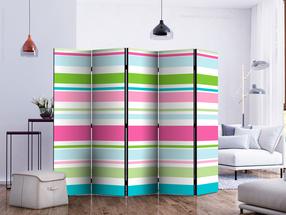 Fototapeet Artgeist Bright Stripes II Paravent0578_5Cz_J, 172 cm x 225 cm
