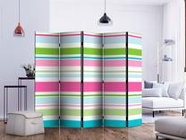 Fototapetas Artgeist Bright Stripes II Paravent0578_5Cz_J, 172 cm x 225 cm