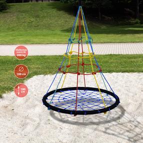 Sūpynės gandro lizdas Outliner S04-423, 100 cm, įvairių spalvų