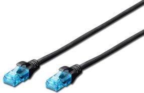 Laidas Digitus CAT 5e UTP Patch RJ-45 8P8C, RJ-45 8P8C, 3 m, juoda sp.