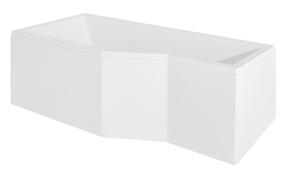 Vonia, laisvai pastatoma Besco Integra, 75 cm x 150 cm x 55.5 cm, kairinė, balta sp.