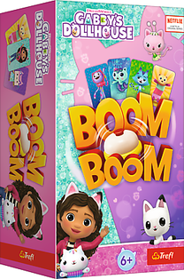 Stalo žaidimas Trefl Gabbys Dollhouse Boom Boom, rožinė sp., EN