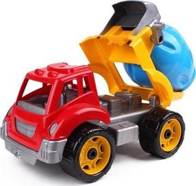 Rotaļlieta betona maisītājs Technok Truck Cement Mixer 3718, daudzkrāsaina