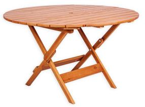 Lauko stalas Folkland Timber Canada 068, rudas, 125 cm x 125 cm x 73 cm