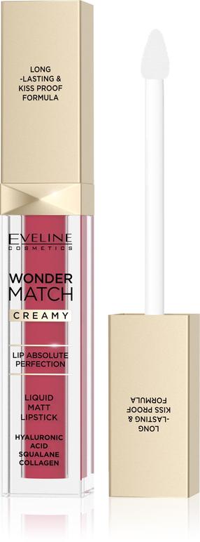 Lūpų dažai Eveline Cosmetics Wonder Match Creamy, 6.8 ml, charming red sp., 12