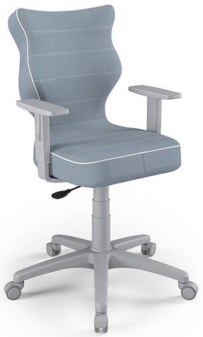 Vaikiška darbo kėdė Duo Size 5 JS06, 40 x 37.5 x 100 cm, mėlyna sp./pilka sp.