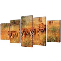 Foto paveikslas VLX Lions 5pcs, 200 cm x 100 cm
