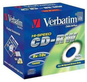 Ierakstāms kompaktdisks Verbatim CD-RW, 700 MB