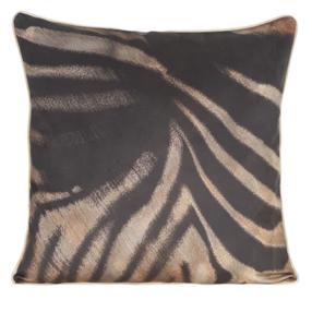 Dekoratyvinės pagalvėlės užvalkalas Eva Minge 11A, ruda sp./juoda sp., 60 cm x 60 cm